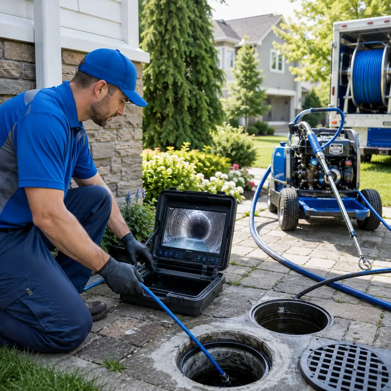 Outdoor drain cleaning professionals serving Burr Oak, MI