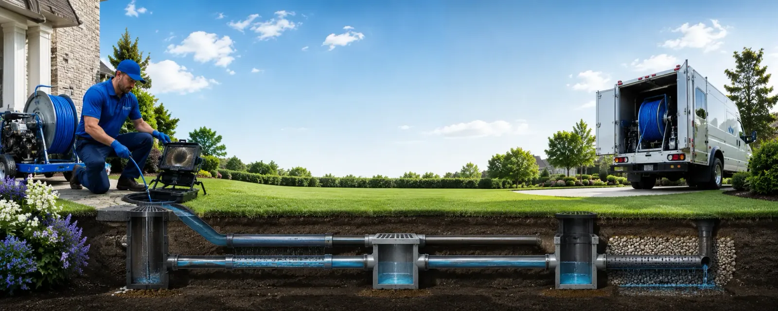 Outdoor drain cleaning information for Burr Oak, MI